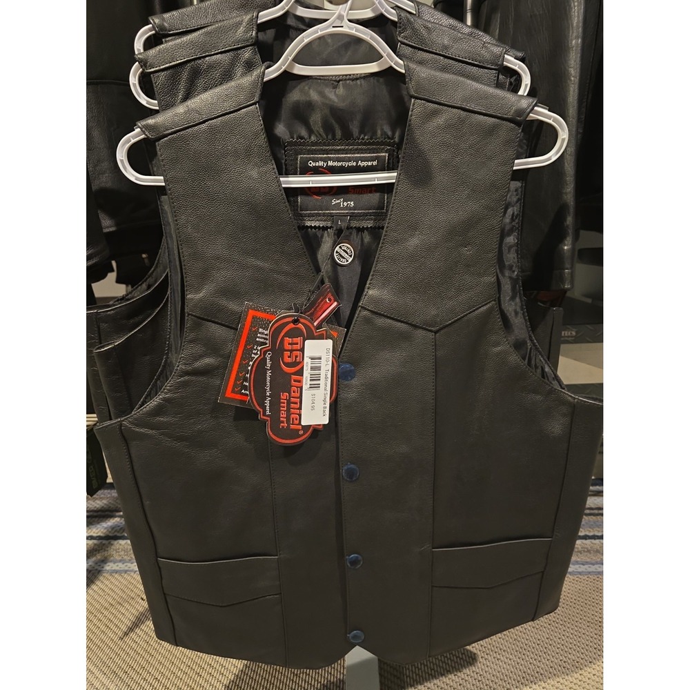 Daniel Smart Black Leather Motorcycle DS110 L NWT